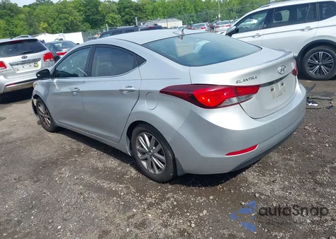 2015 Hyundai Elantra Se z USA, uszkodzony, nr VIN 5NPDH4AE8FH606914